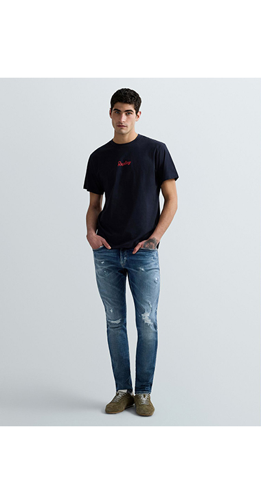 ベーシックジャージーヘリテイジプリント Tシャツ 詳細画像